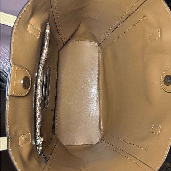 Gemma Large Tri-Color Pebbled Leather Tote - Picture 5 of 8